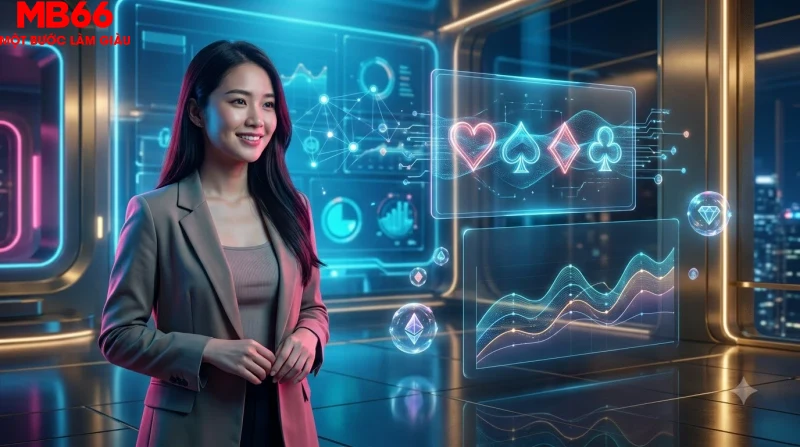 Tổng quan các loại game bài online phổ biến với hình ảnh lá bài và giao diện kỹ thuật số