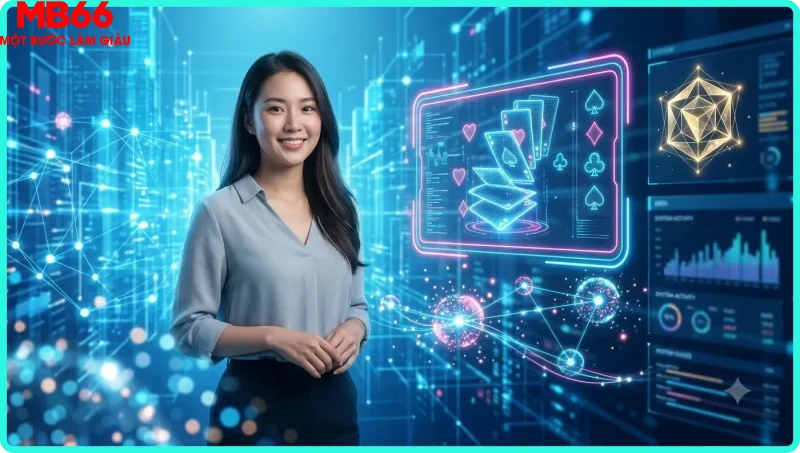 Tổng quan các loại game bài online phổ biến với hình ảnh lá bài và giao diện kỹ thuật số